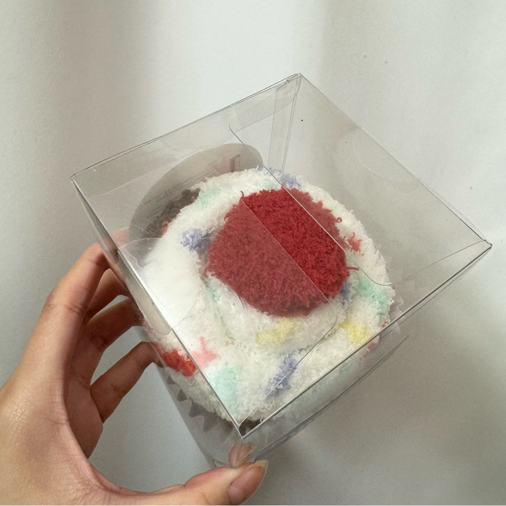 Sockingly Sweet Cupcake Multicolor Women's Fuzzy Socks - Picture 3 of 4